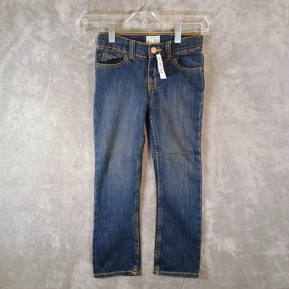 Place Kids Skinny Stretch Dark Blue Denim Jeans Size 6 Skinny